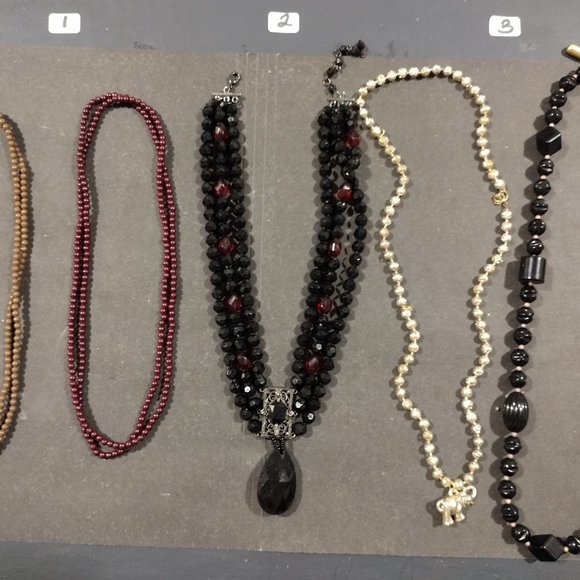 Lot of 5 Colorful Bead Gem Necklaces - Picture 11 of 11